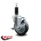 Service Caster 4'' Thermoplastic Rubber Swivel 1-1/8'' Expanding Stem Caster with Brake SCC-EX20S414-TPRB-TLB-118 - alternate 2